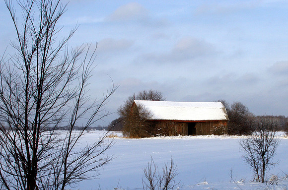 Winter Barn