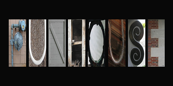 Unique alphabet created pictures